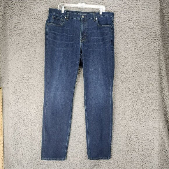 Everlane Other - Everlane Jeans Mens 36x34 Uniform Dark Wash Stretch Mid Rise The Athletic